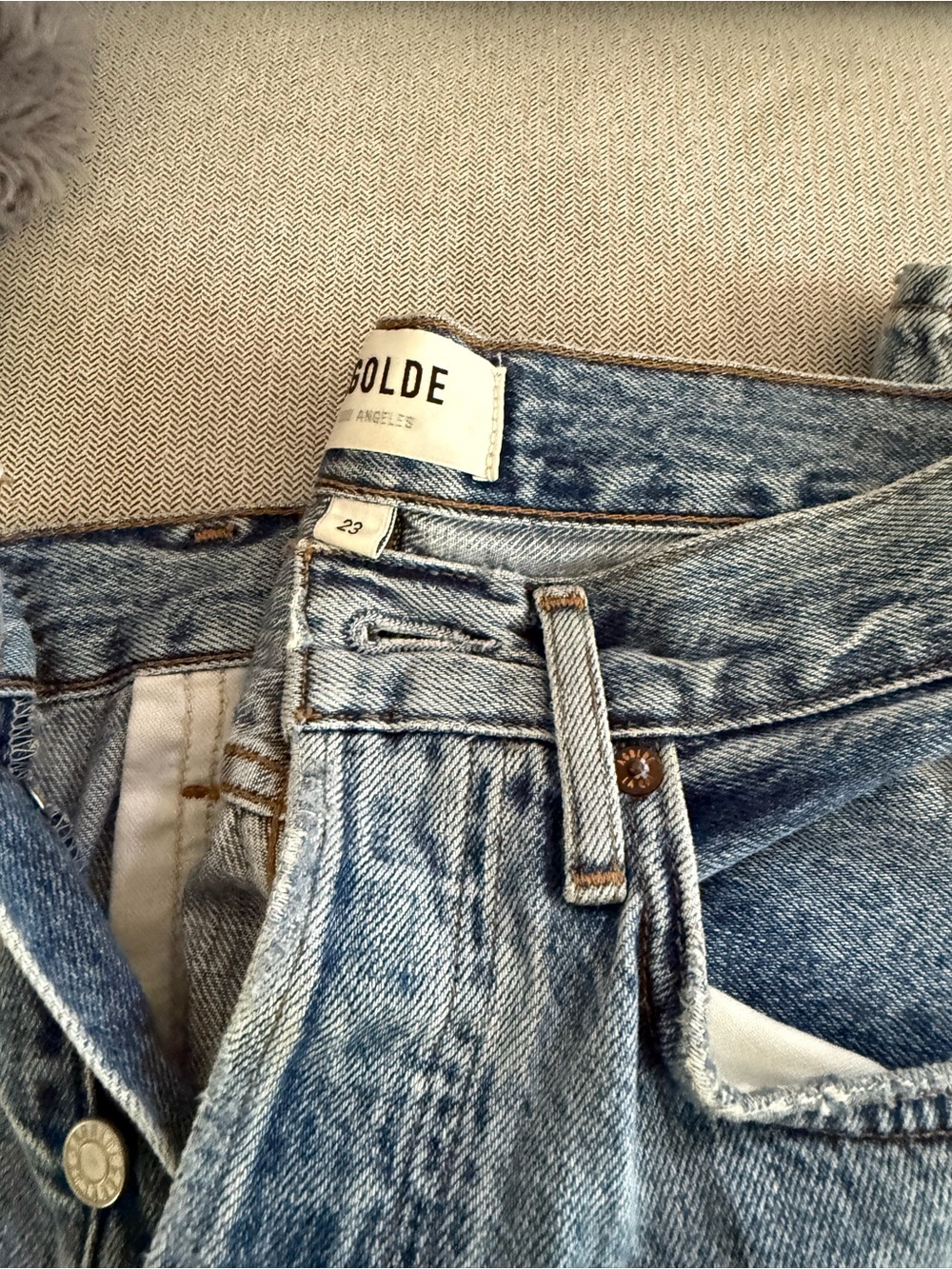 Agolde Light Wash High-Rise Women’s Jeans